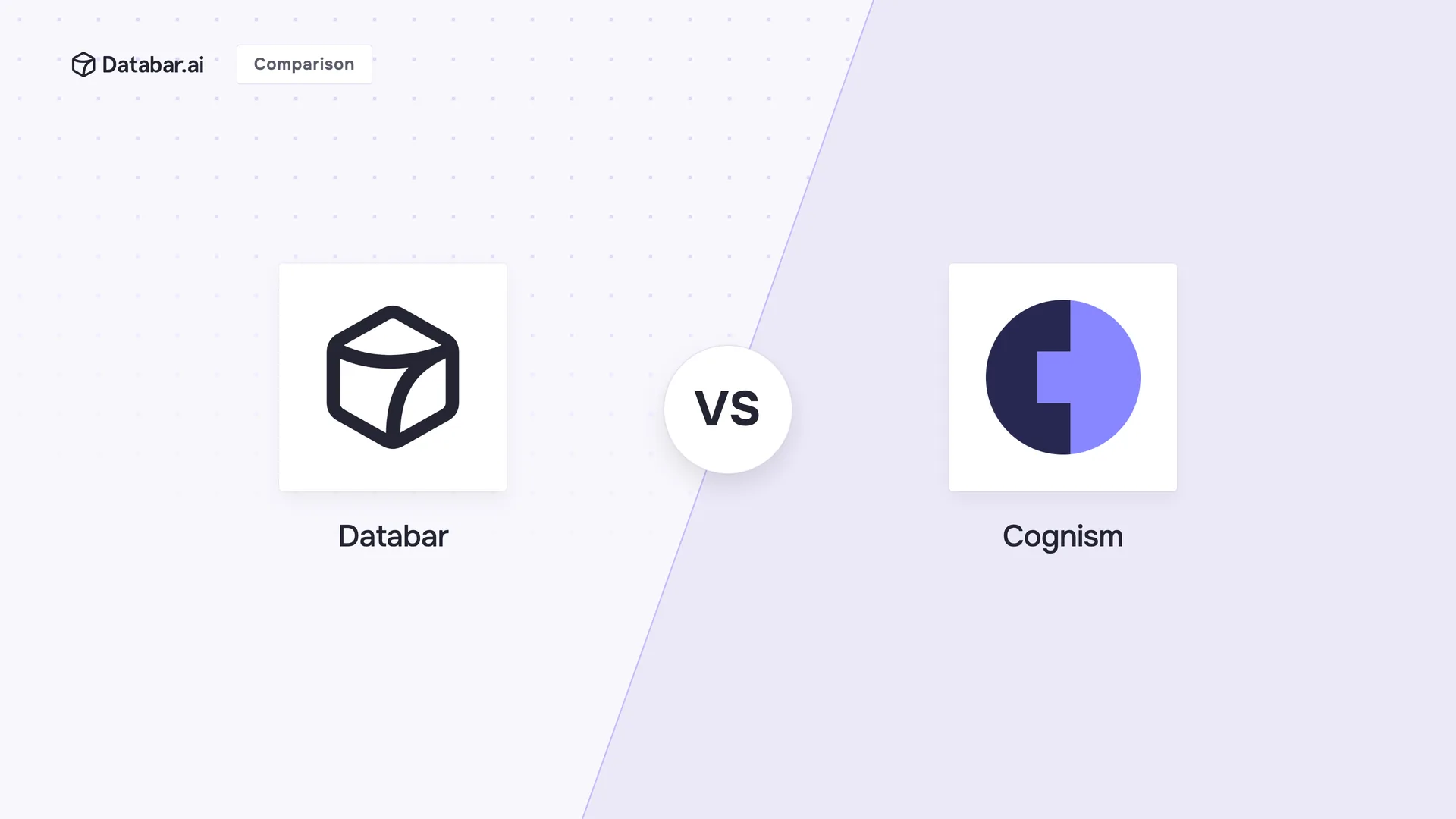 Databar vs Cognism comparison