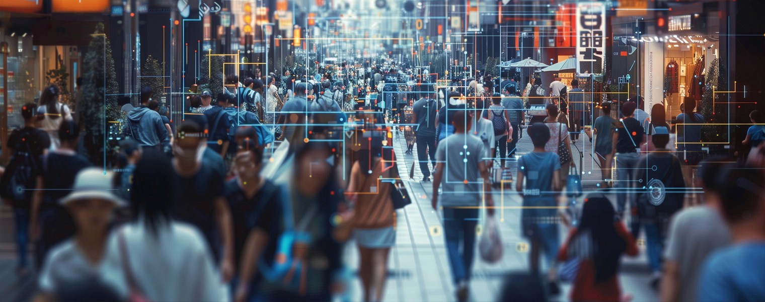 Vision AI interpreting a crowd