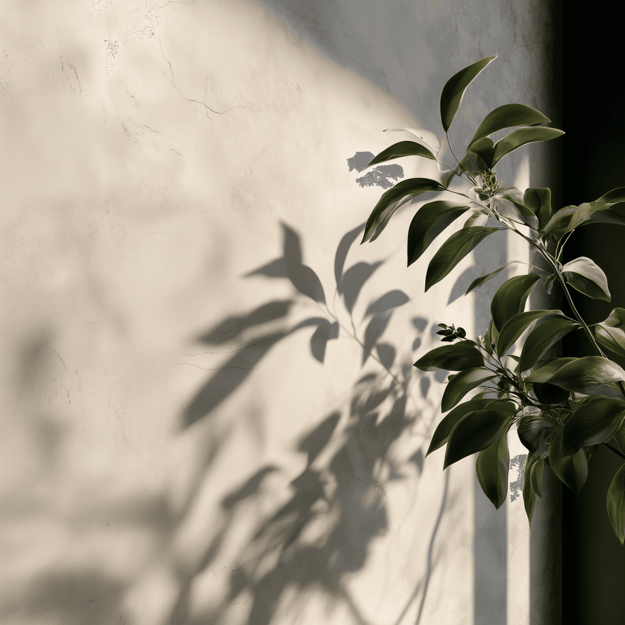 Clay vase with a card displaying its minimalist illustration