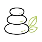 relaxing spa line icon