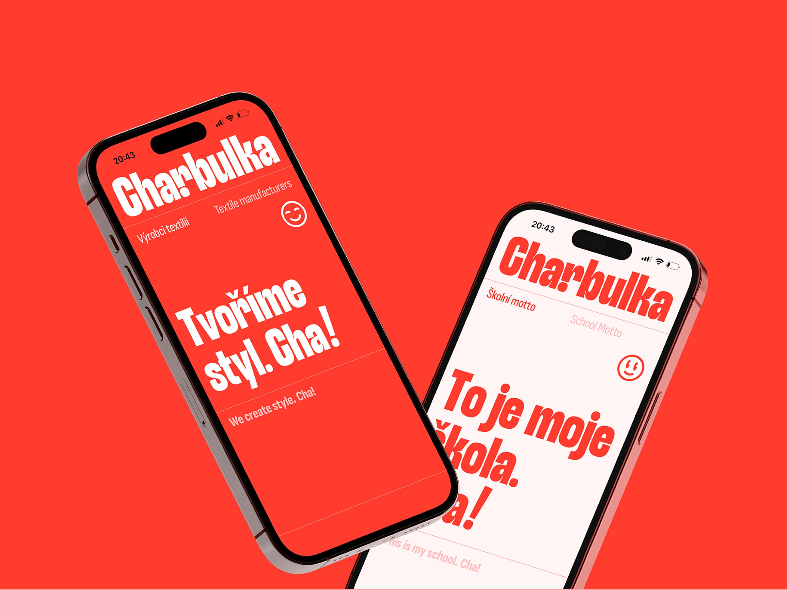 Soutez ceskeho webdesignu, grafickeho designu a vizualní identity Design Bod ocenilo tvorbu grafickeho studia Adjusthink pro vizualní návrh a grafické práce školy Charbulka