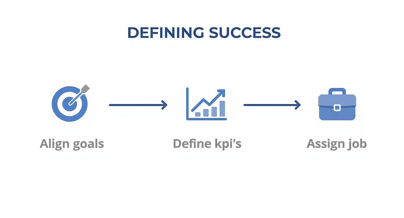 Infographic about how to measure content performance