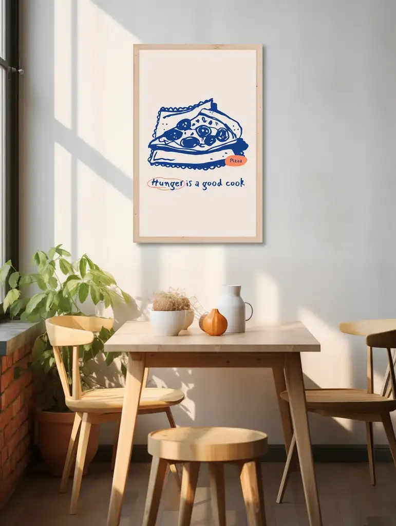Folk Fable AI product mockup in living room