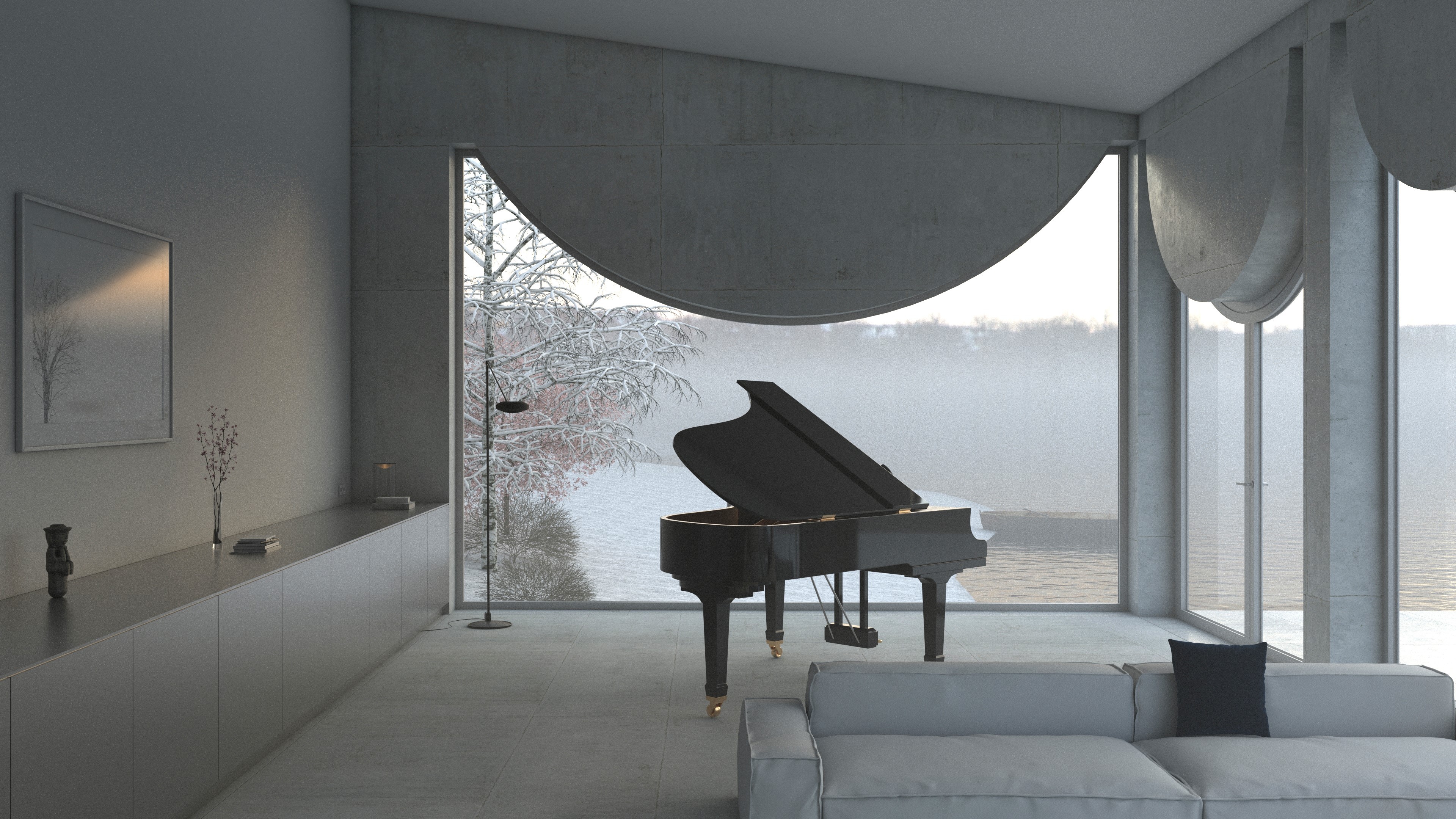 Annecy lake livingroom