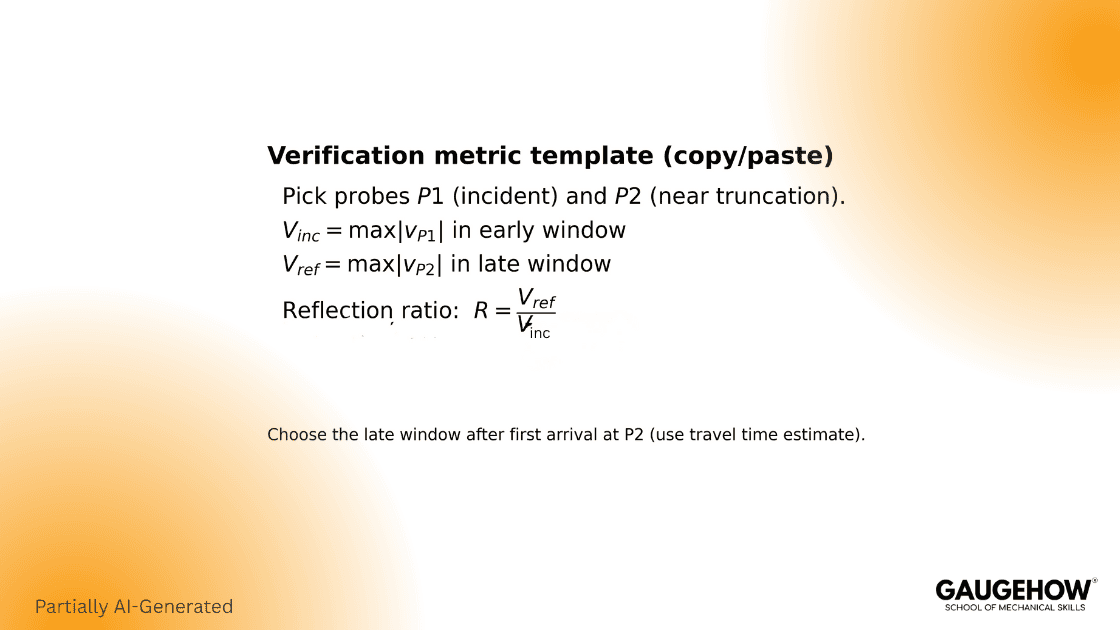 Reflection ratio verification metric template Abaqus