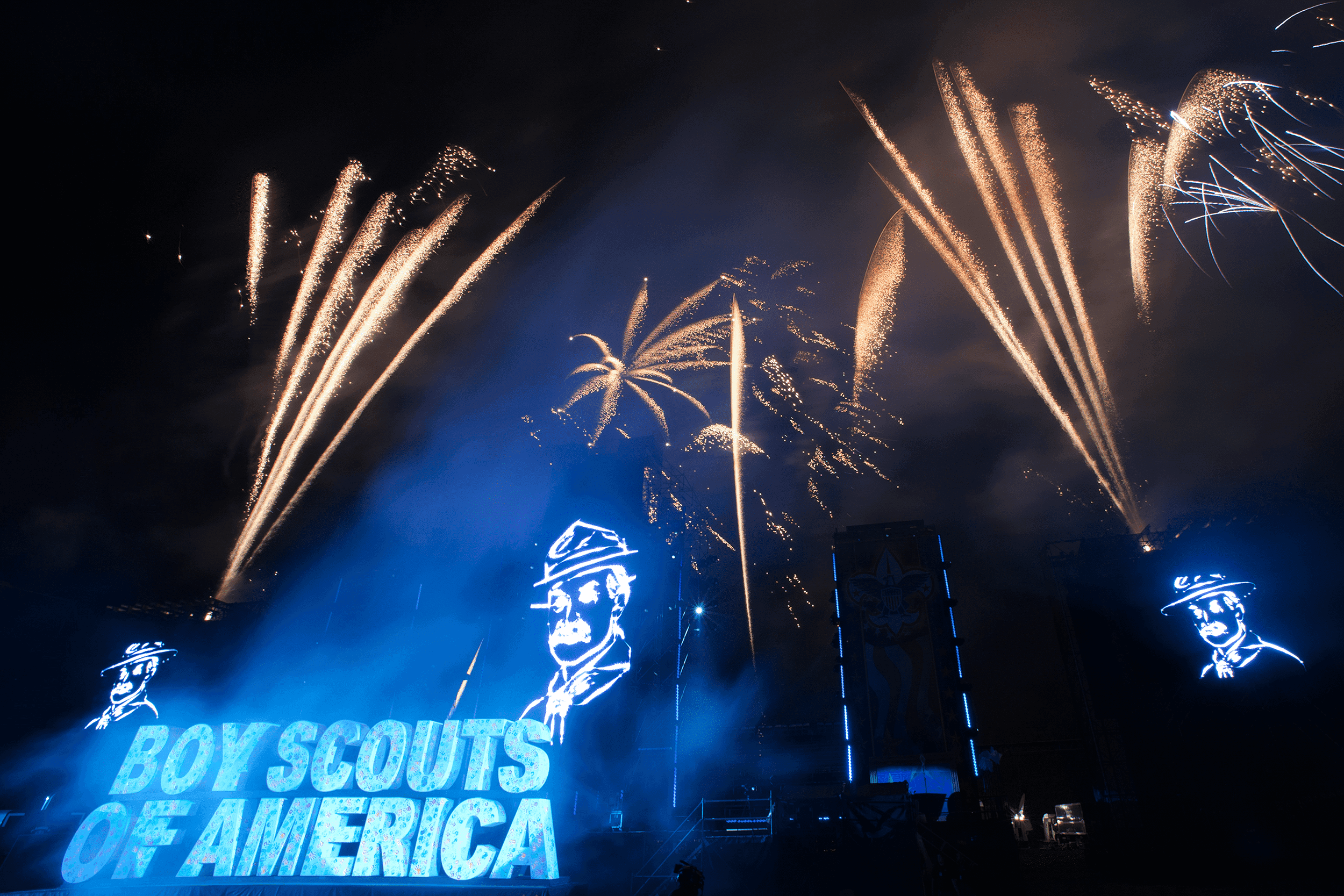 Boy Scouts 100th Anniversary National Scout Jamboree fireworks finale