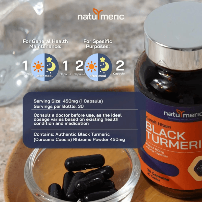 wakil naturmeric membuat penyelidikan kunyit hitam di varian