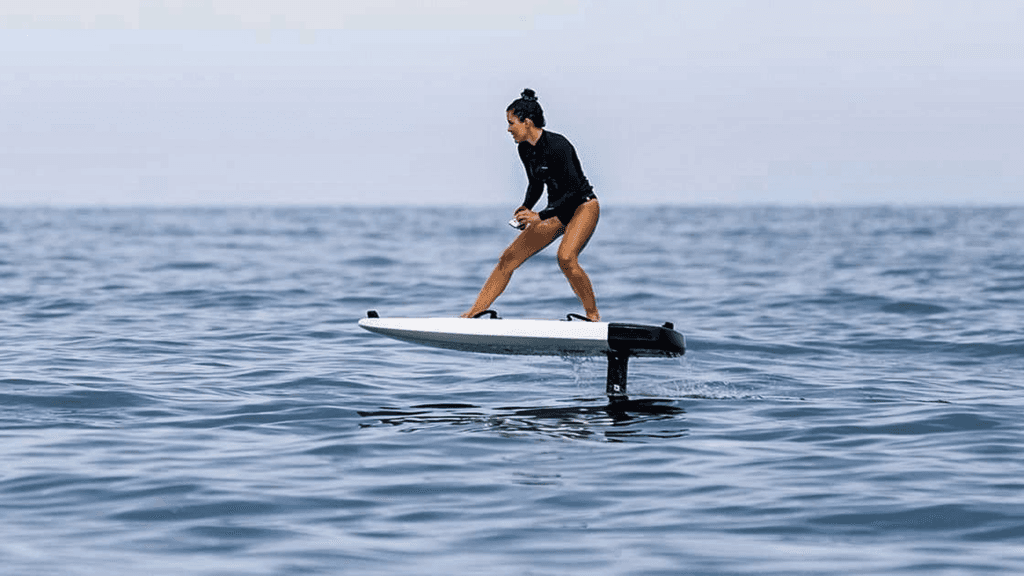A man surfing