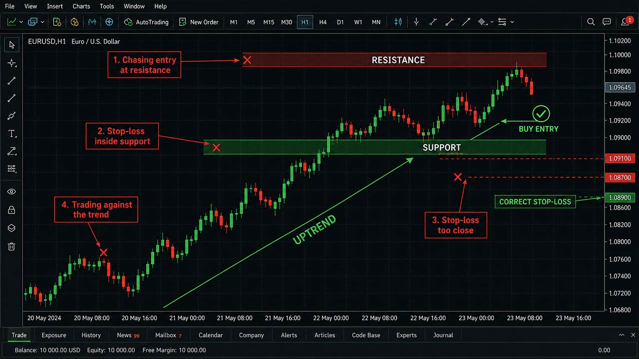 Common Mistakes When Trading Without Leverage