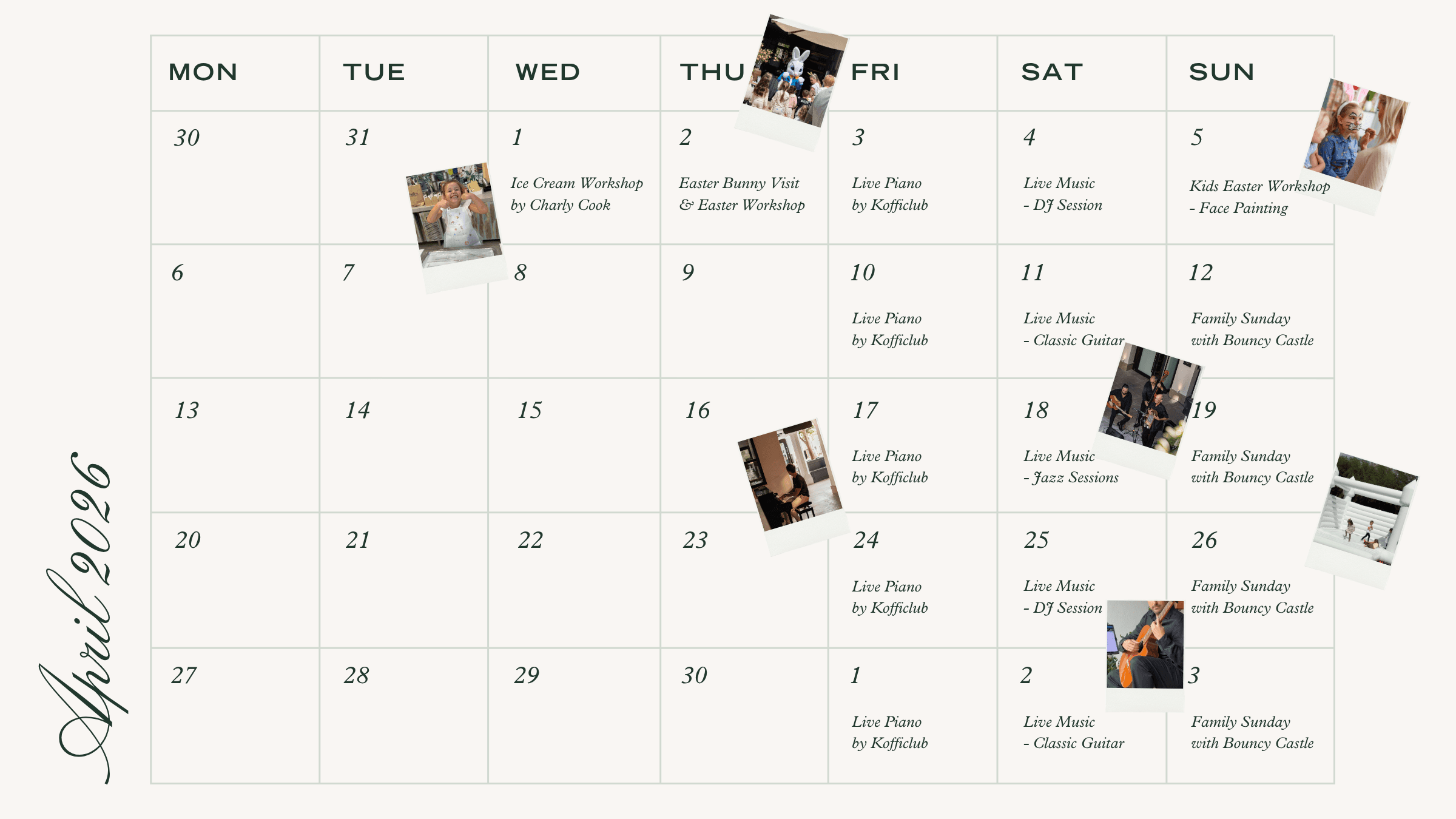 Forum events calendar