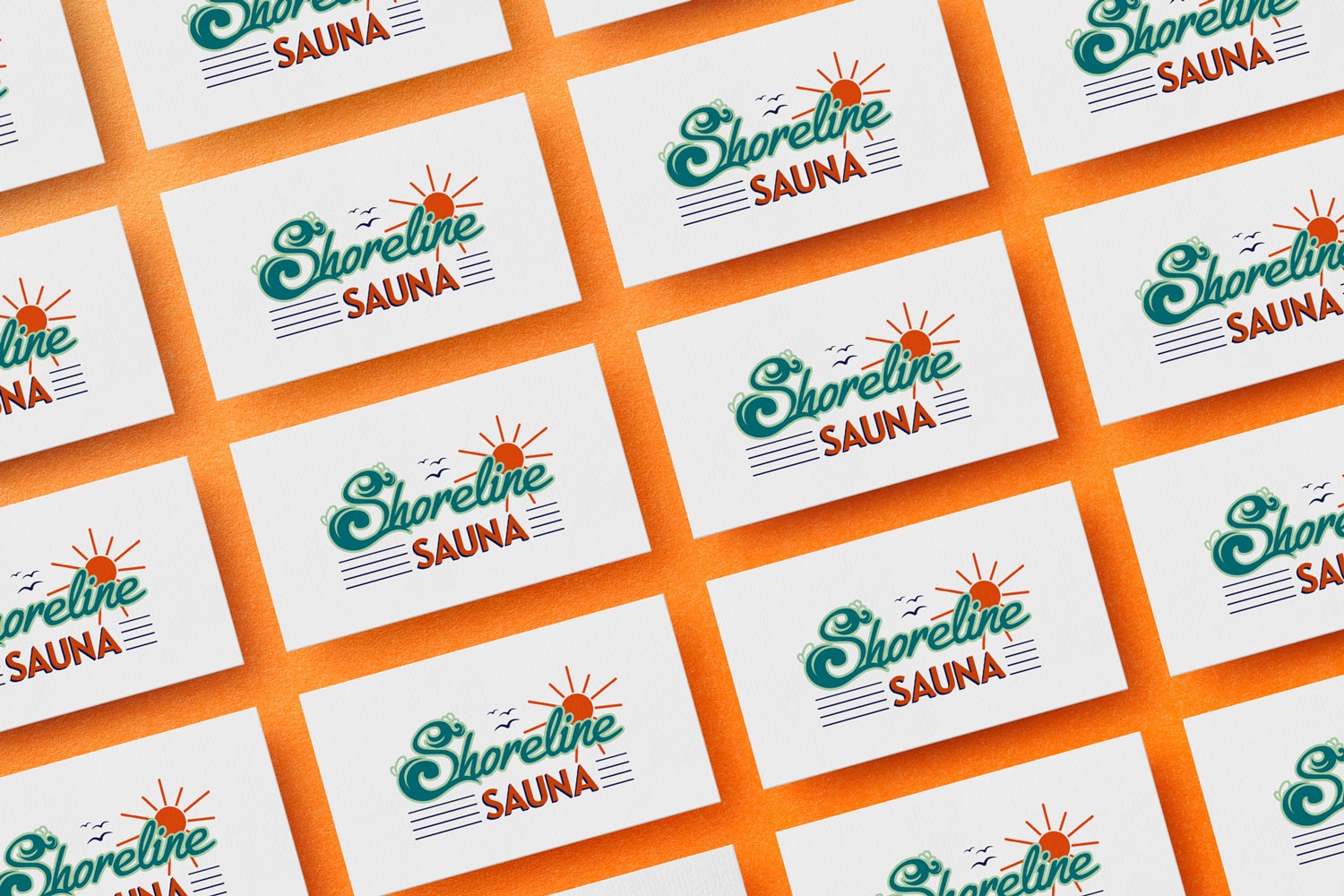 Shoreline Sauna logo design