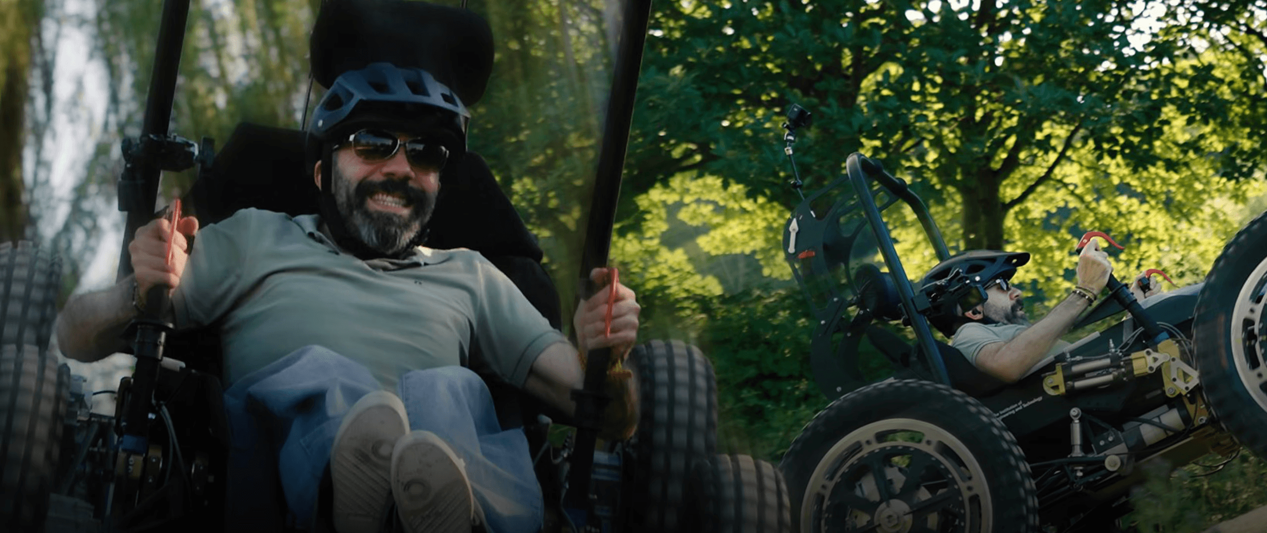 Image of Chris Lynch using outdoor adventure chair 'The Rockclimber'