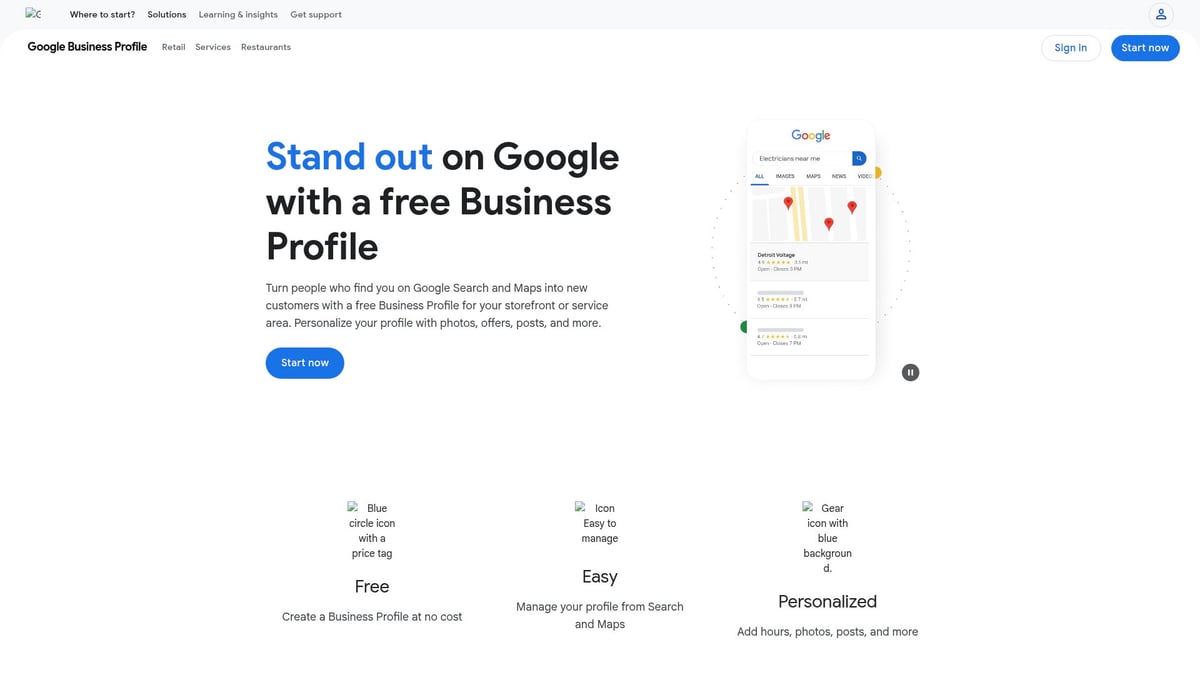 9 Essential Sites to Market Your Business in 2025 - Google Business Profile