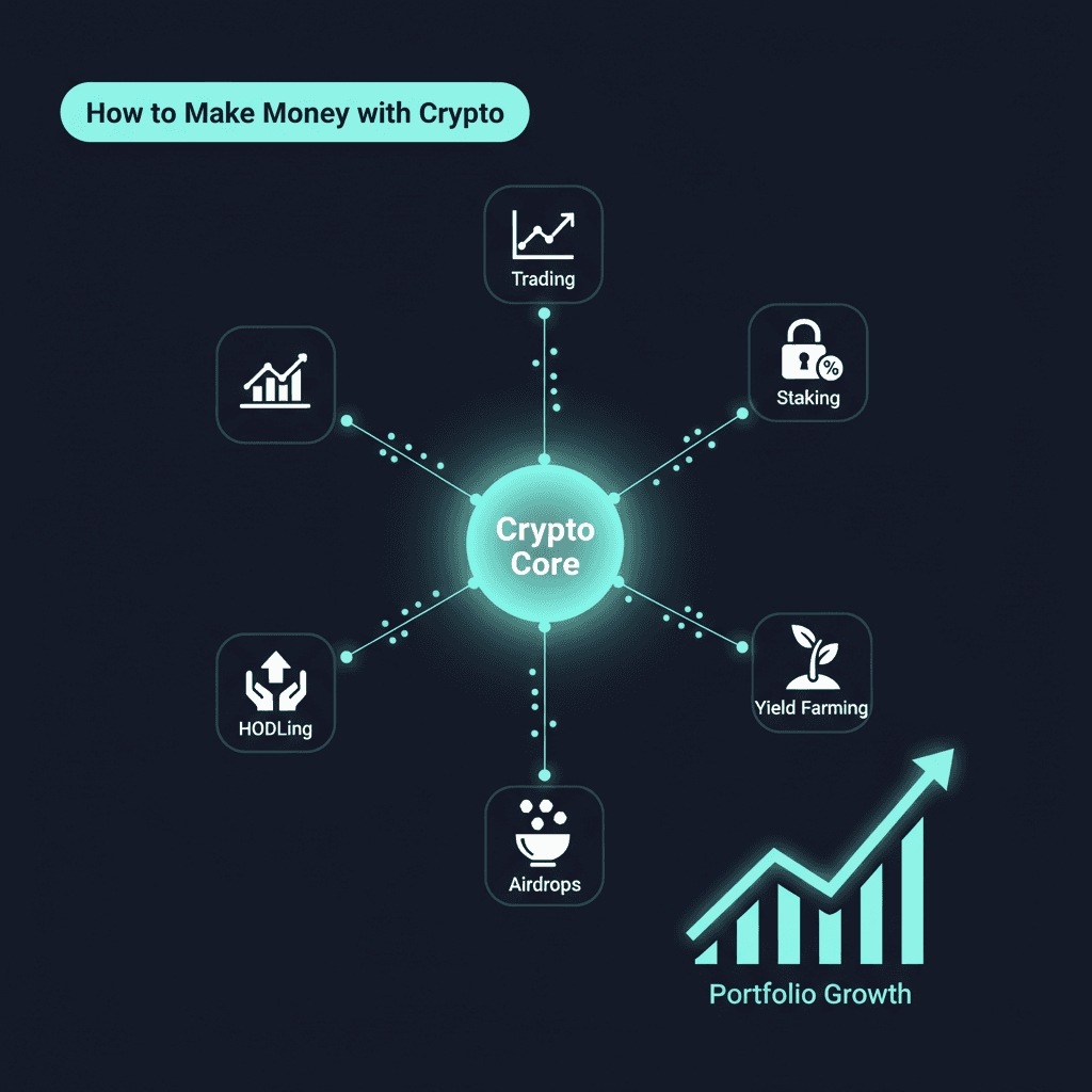 coins and money - How to Make Money With Crypto