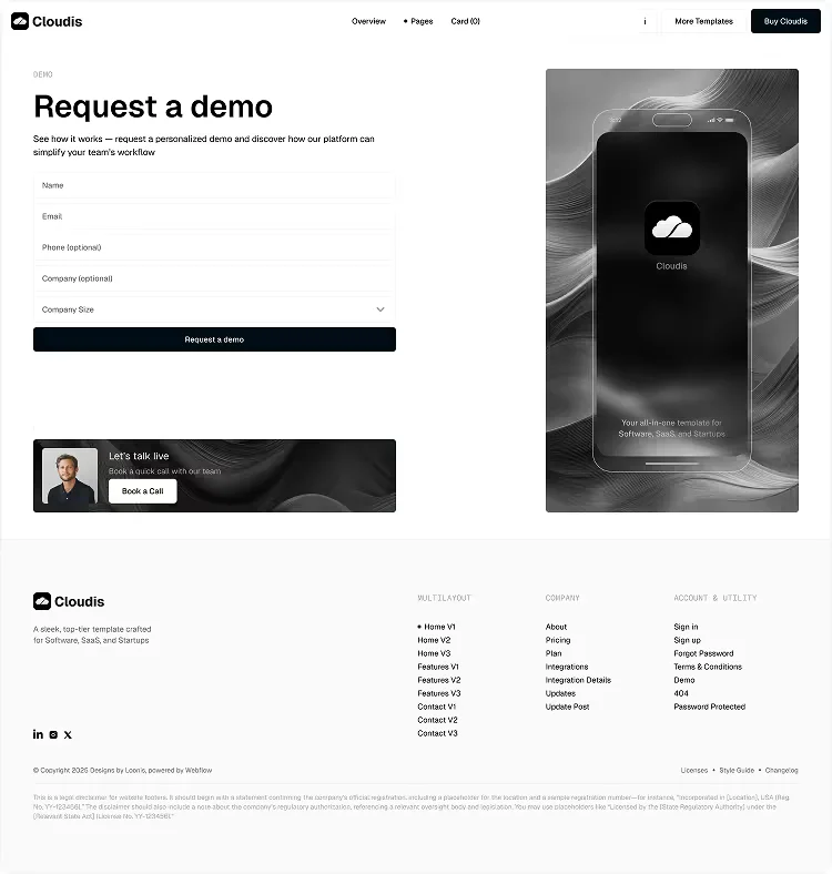 SaaS Framer Template