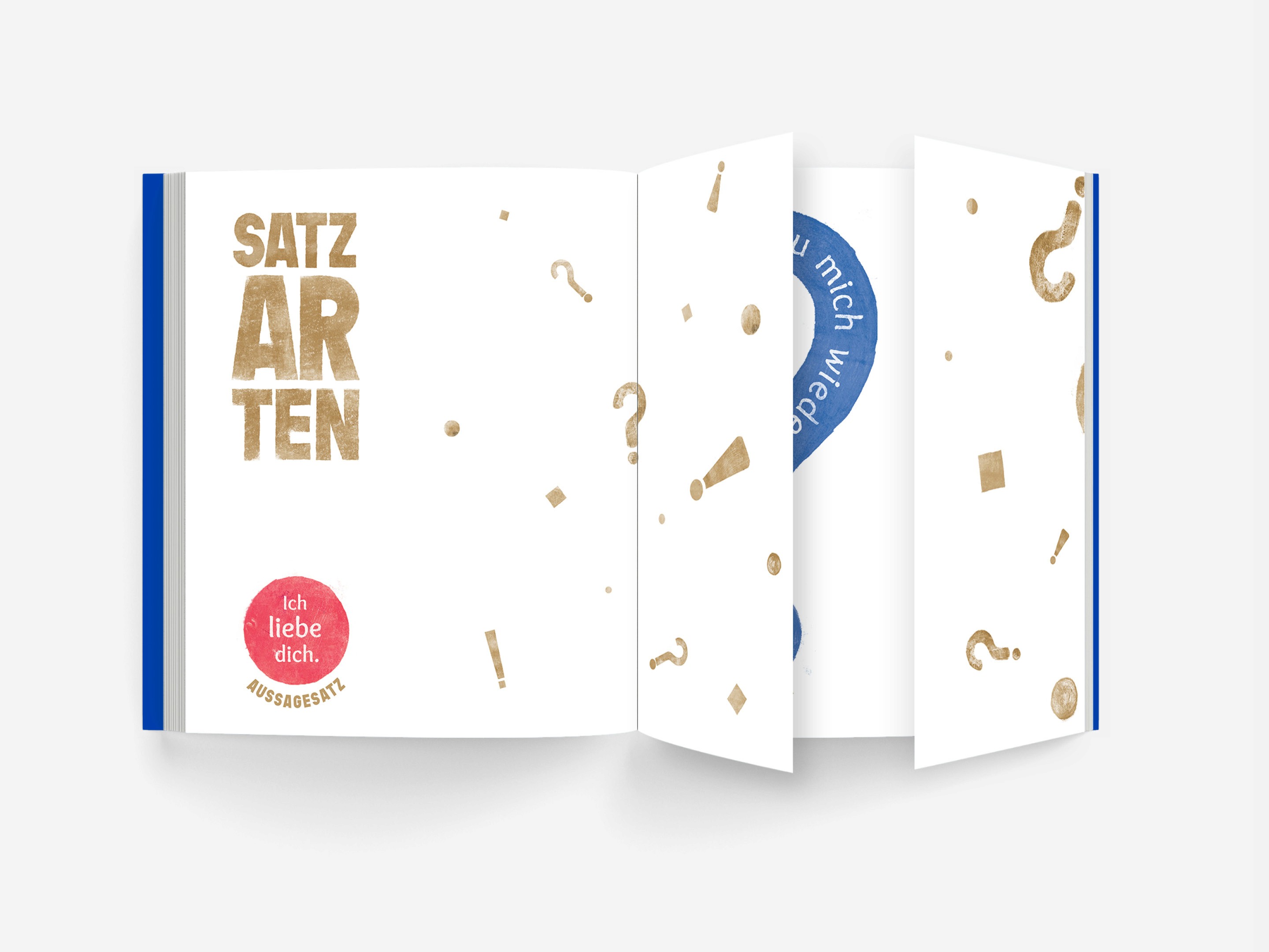 Buchgestaltung für eine Grammatik in Bildern von Susanna und Johannes Rieder. Nominiert für den Deutschen Jugendliteraturpreis 2022.