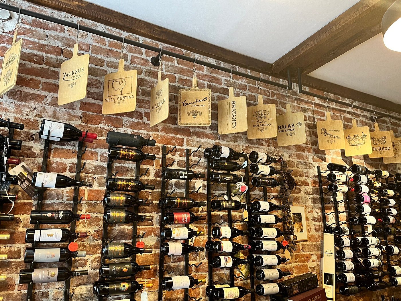 Coupage Wine and Cheese Shop wine display