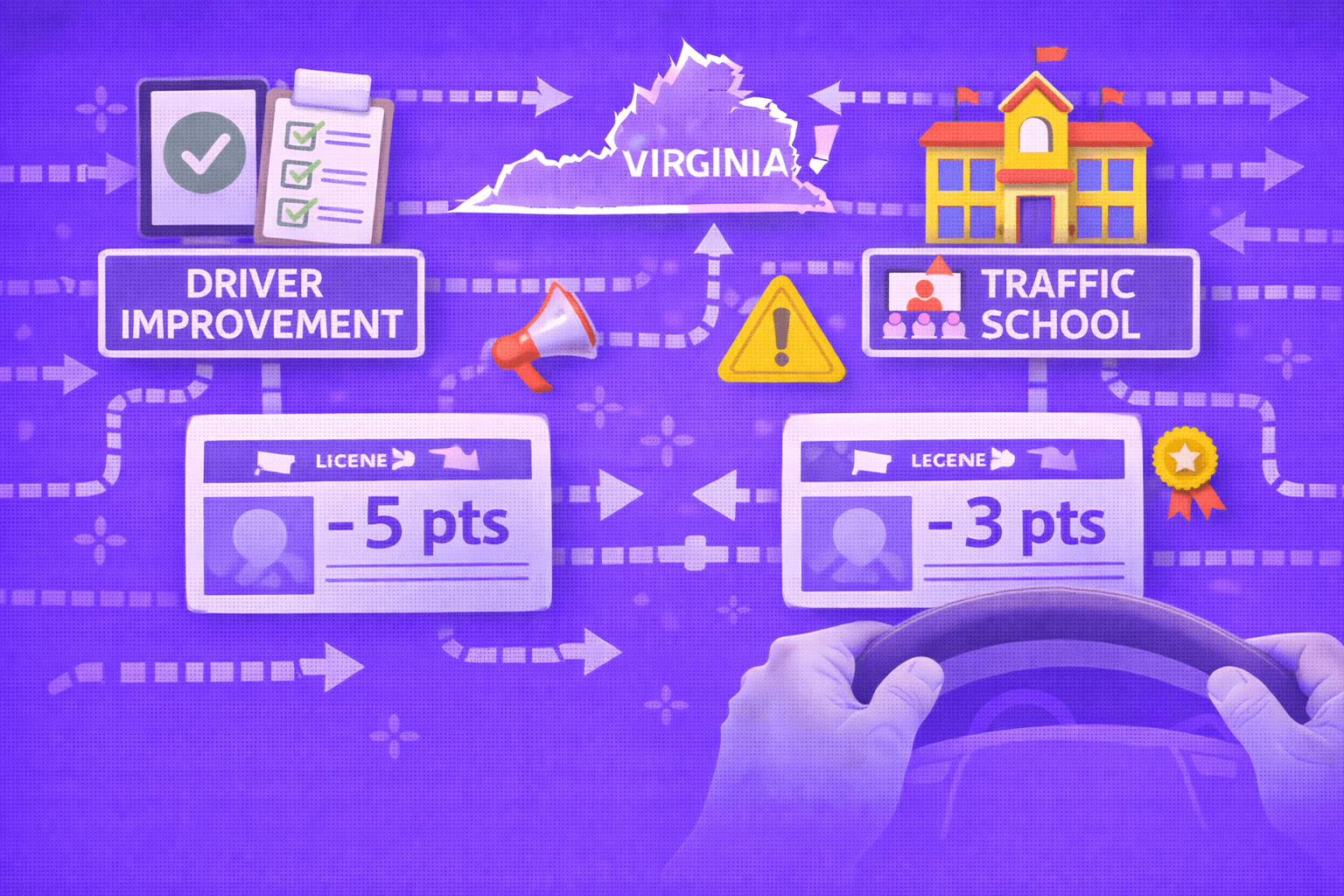 Virginia Driver Improvement vs. Traffic School: What's the Difference?