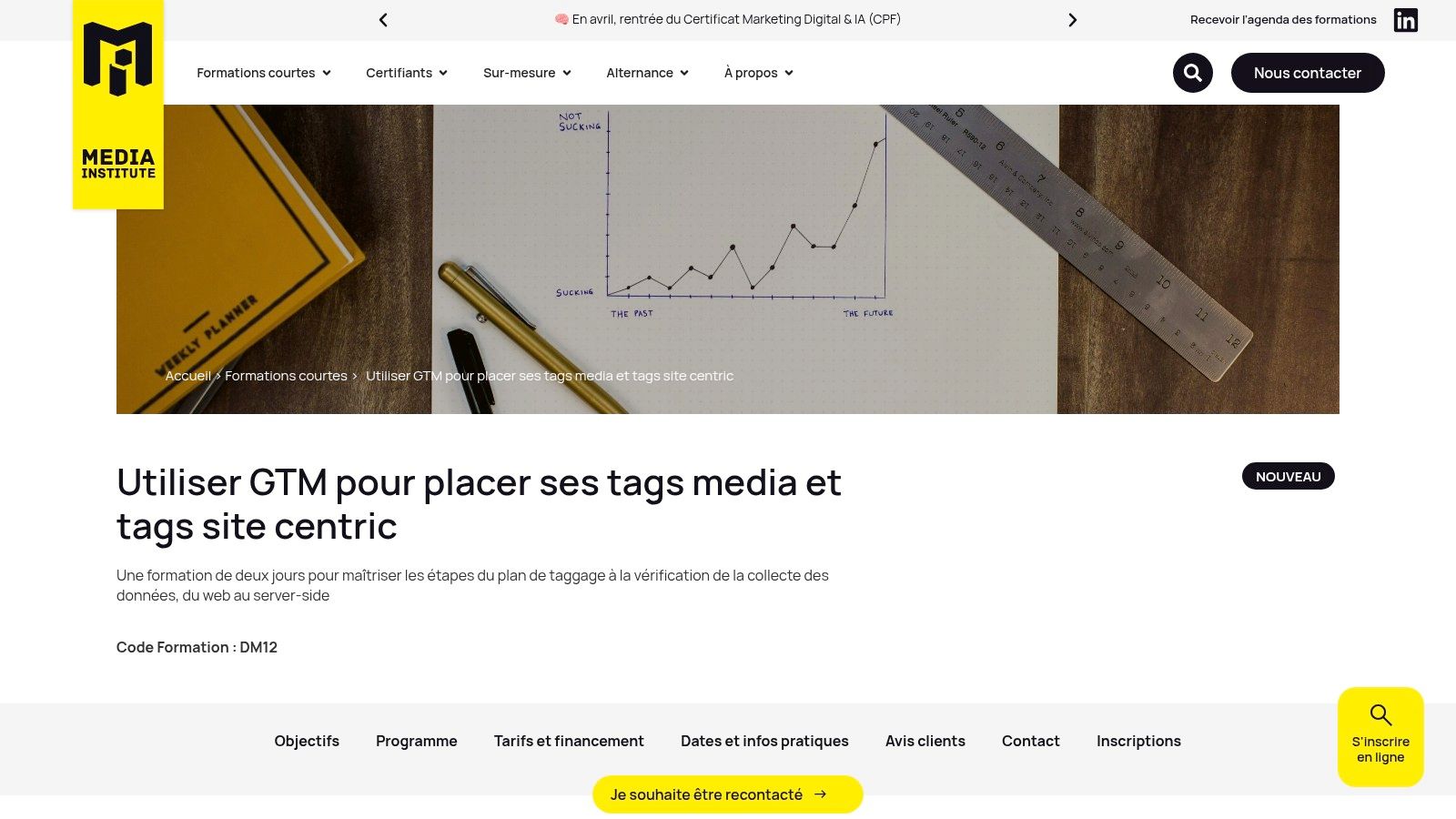 Media Institute : Le stage pratique en deux jours