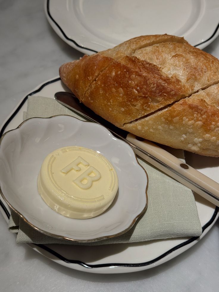 Branded Butter and bread