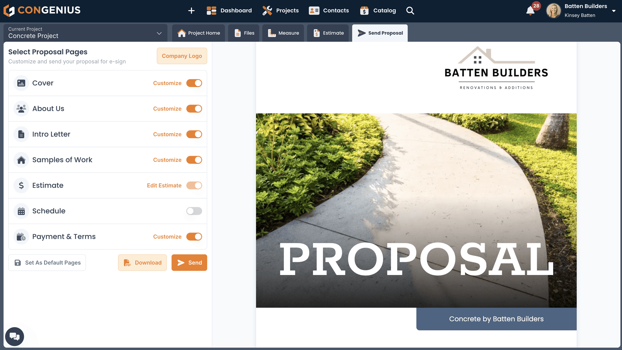 concrete proposal