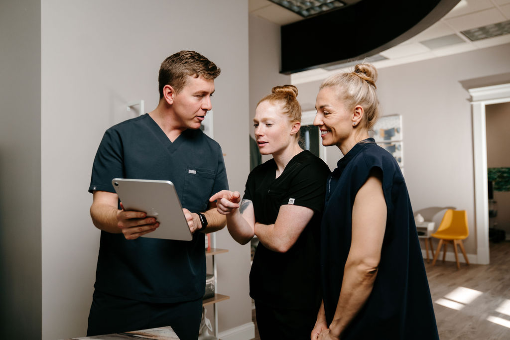 Person recieving massage therapies