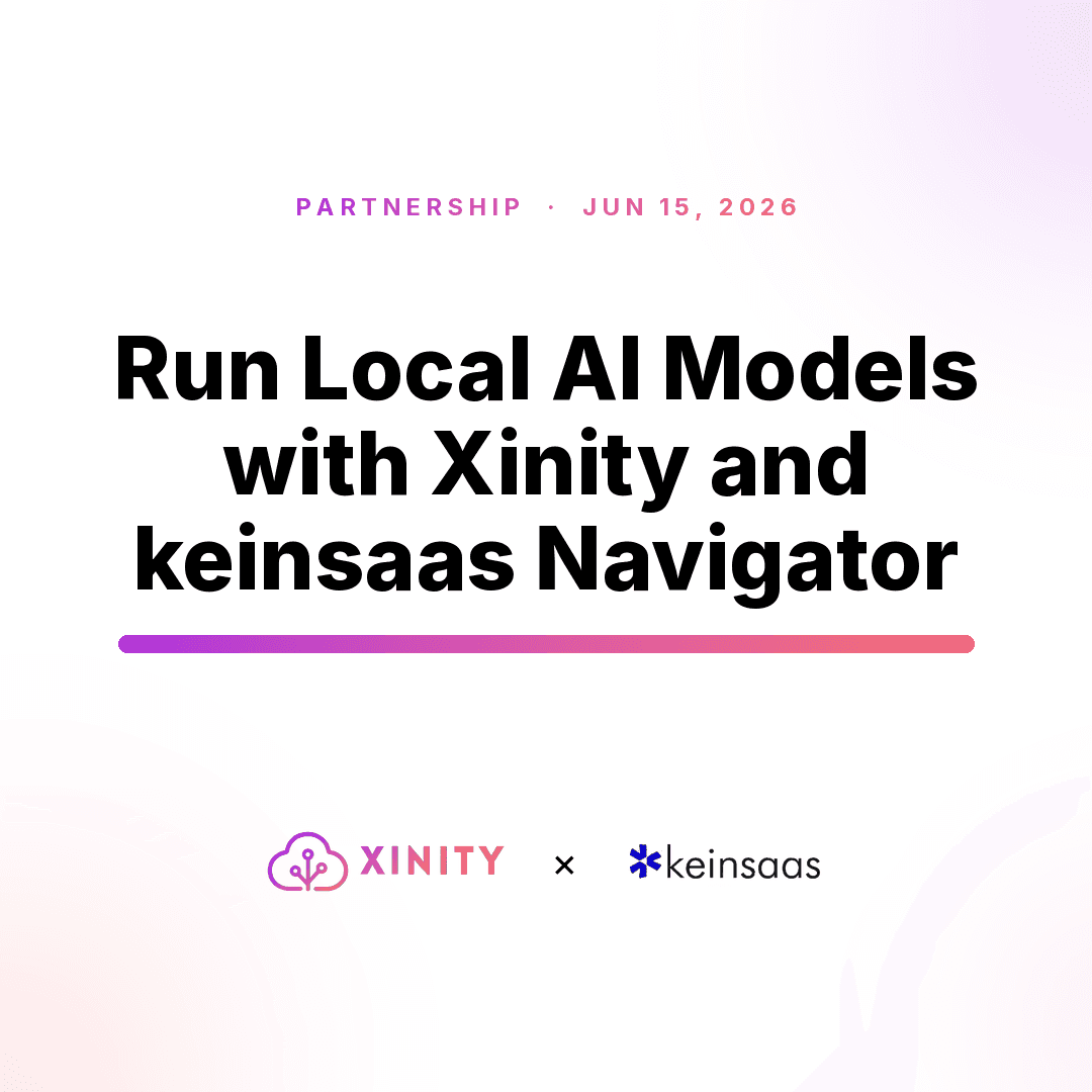 Sovereign AI in Practice: Xinity Brings Local Models to keinsaas Navigator