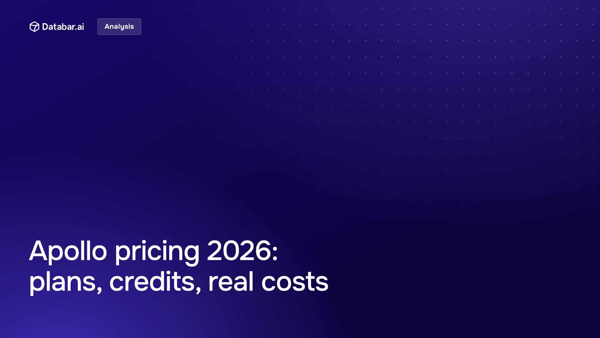 Apollo.io Pricing 2026: Plans, Credits and Real Costs