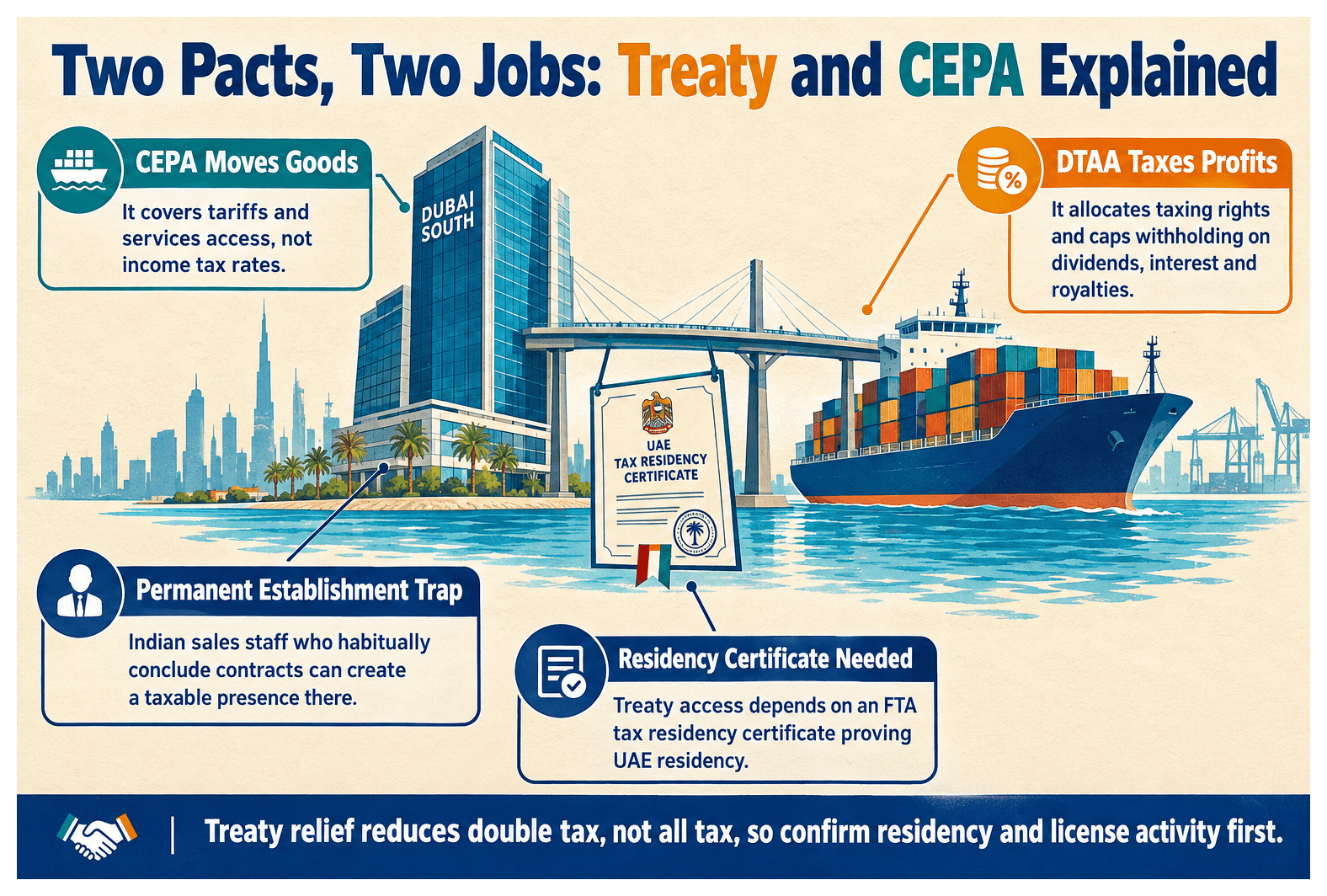 Infographic: Tax Treaty Between the UAE and India: What It Means for Your Company