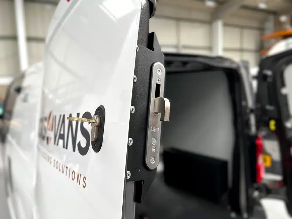 Commercial vehicle security lock installation