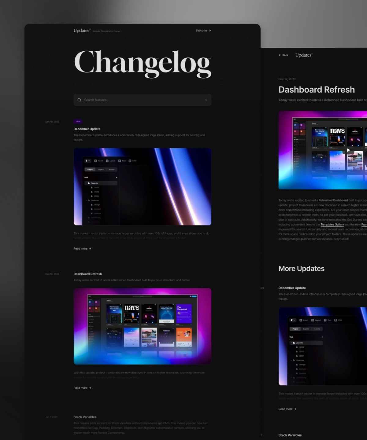 Updates