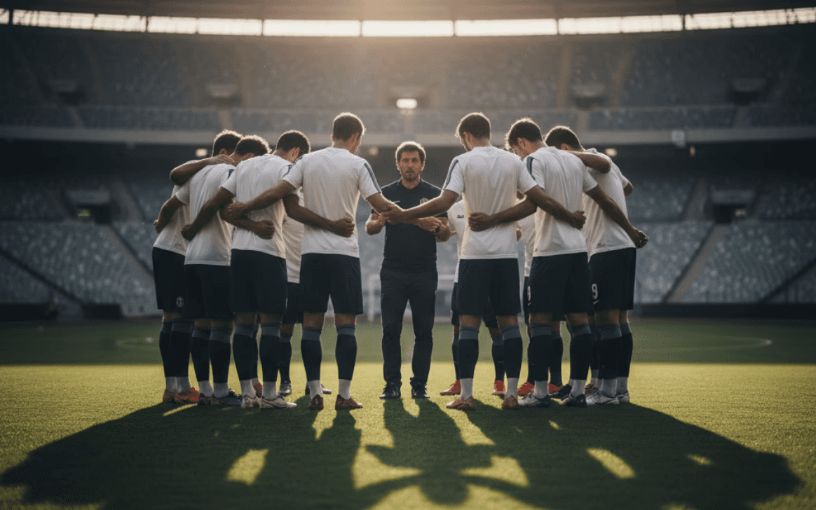 Dynamic picture of a cyclist riding downhill