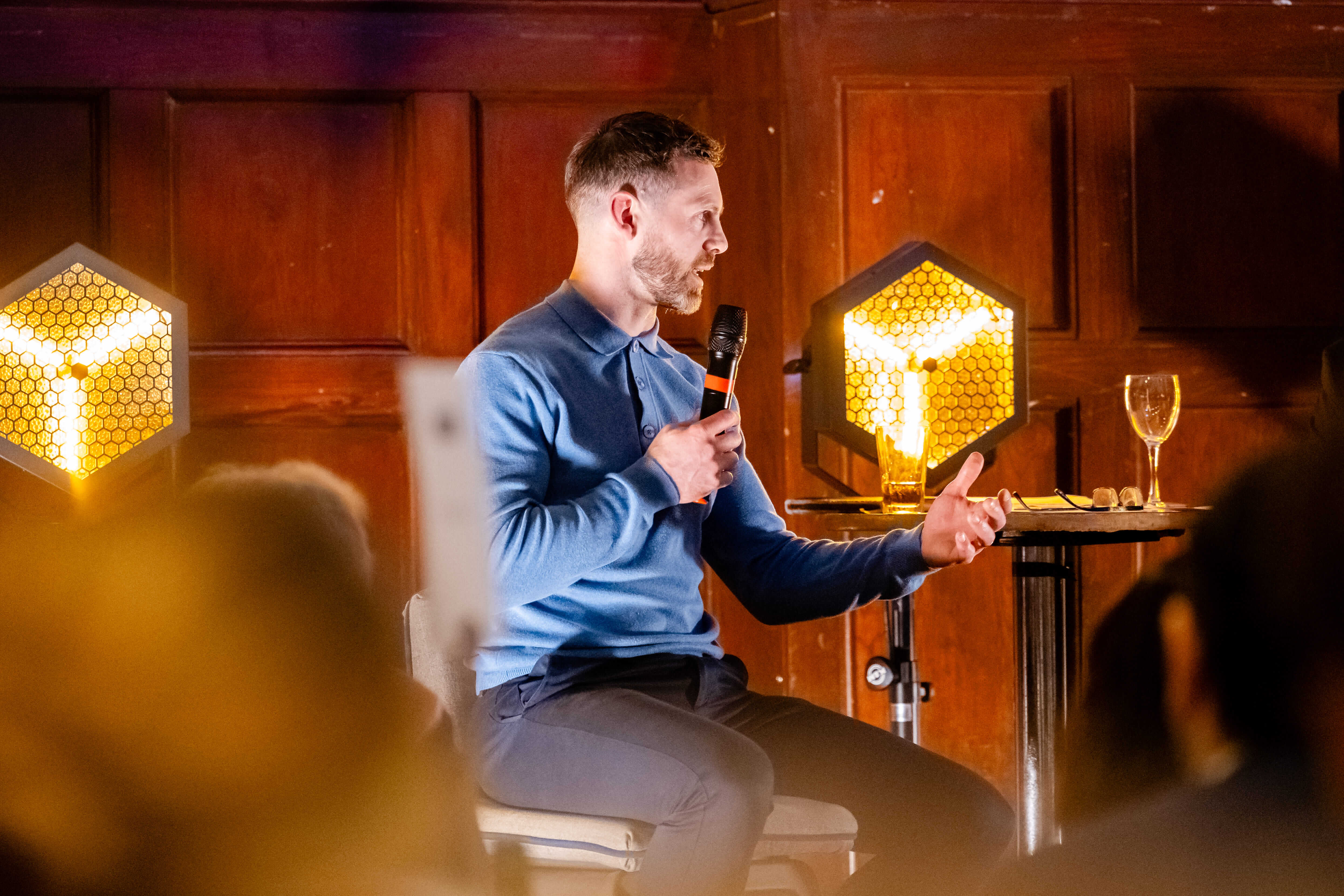 Johnny Sexton at a sporting club ireland event