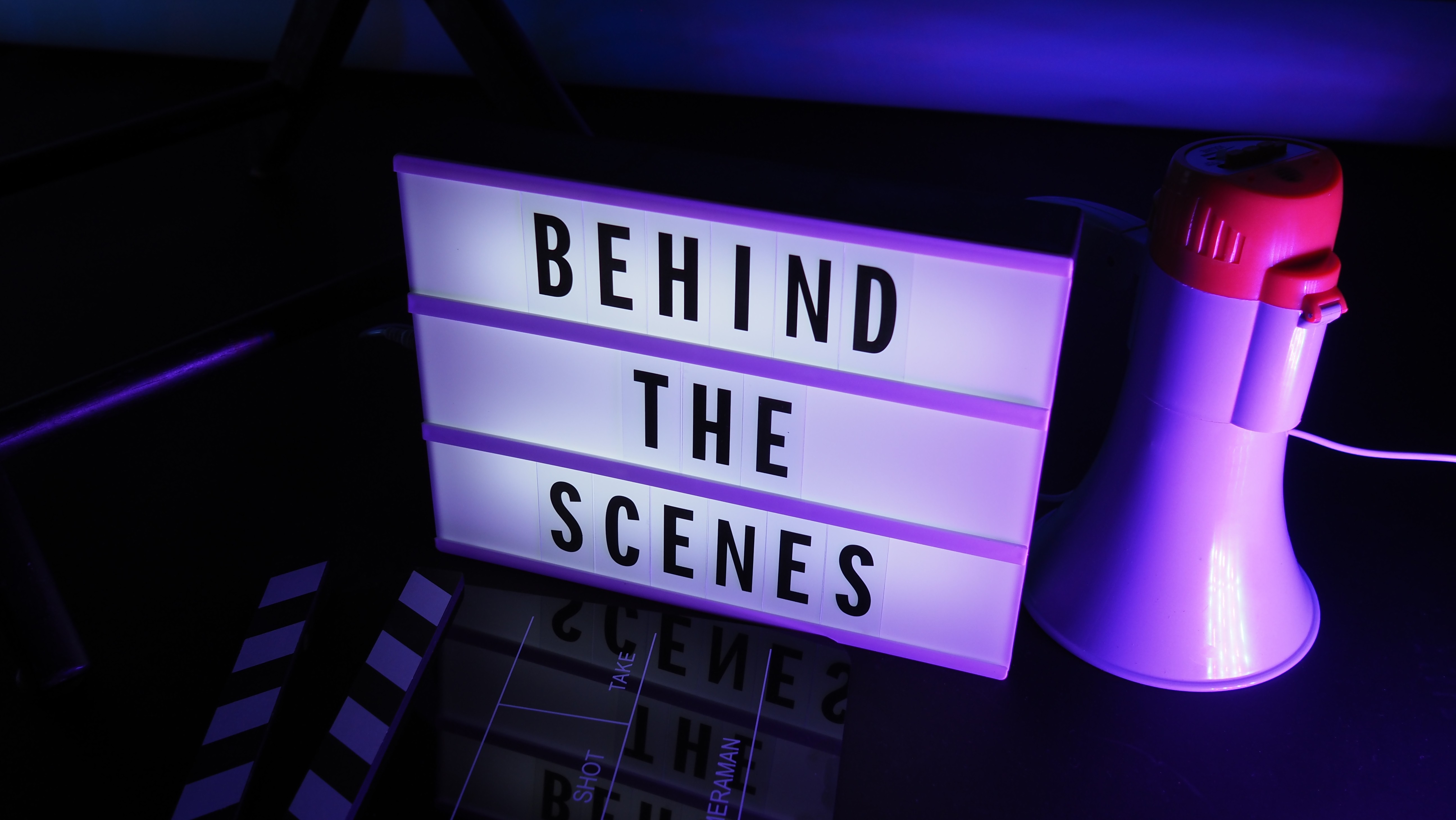 Clapper board for filming projects