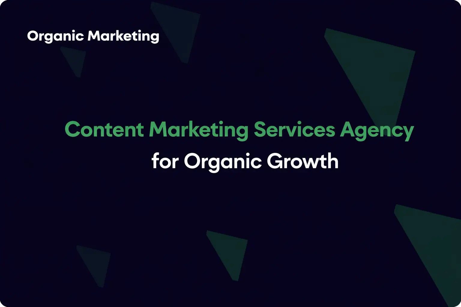 Content Marketing Services