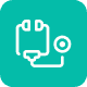 Mobile device showing Blood pressure results within the norm 122/74.