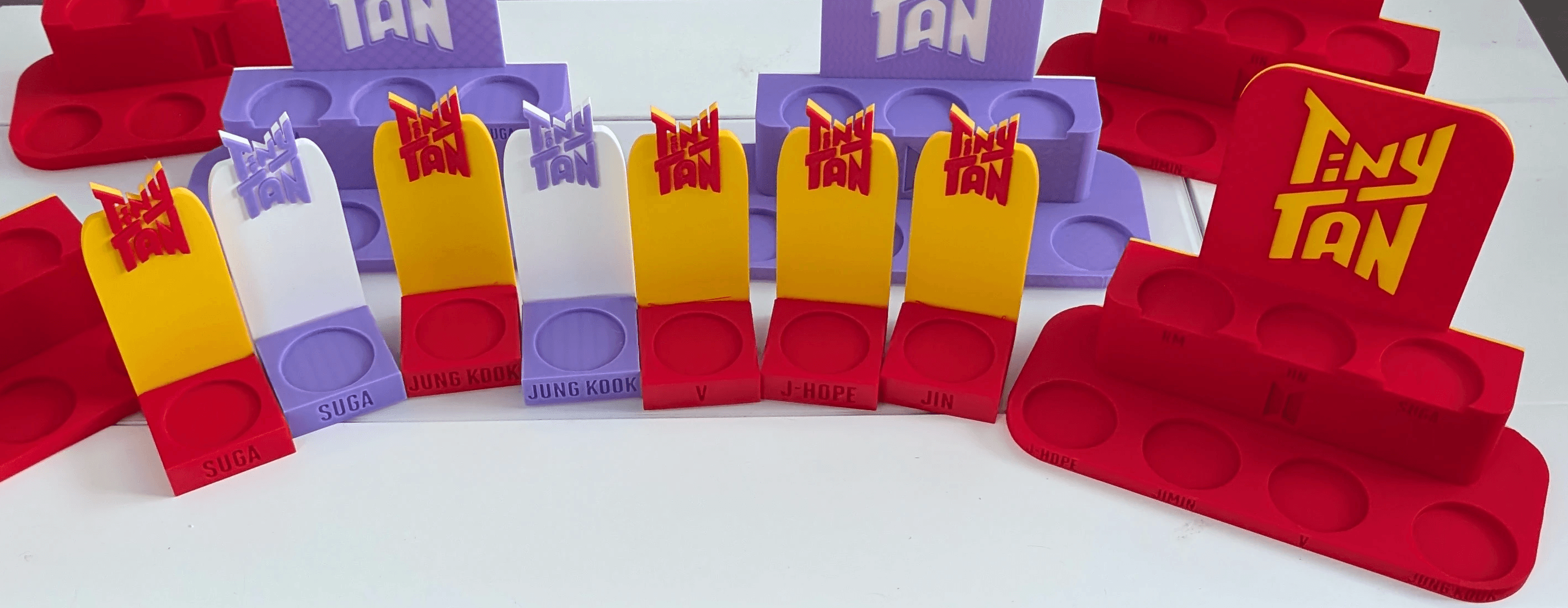 white and red love print box