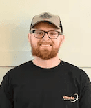 man wearing white V-neck shirt