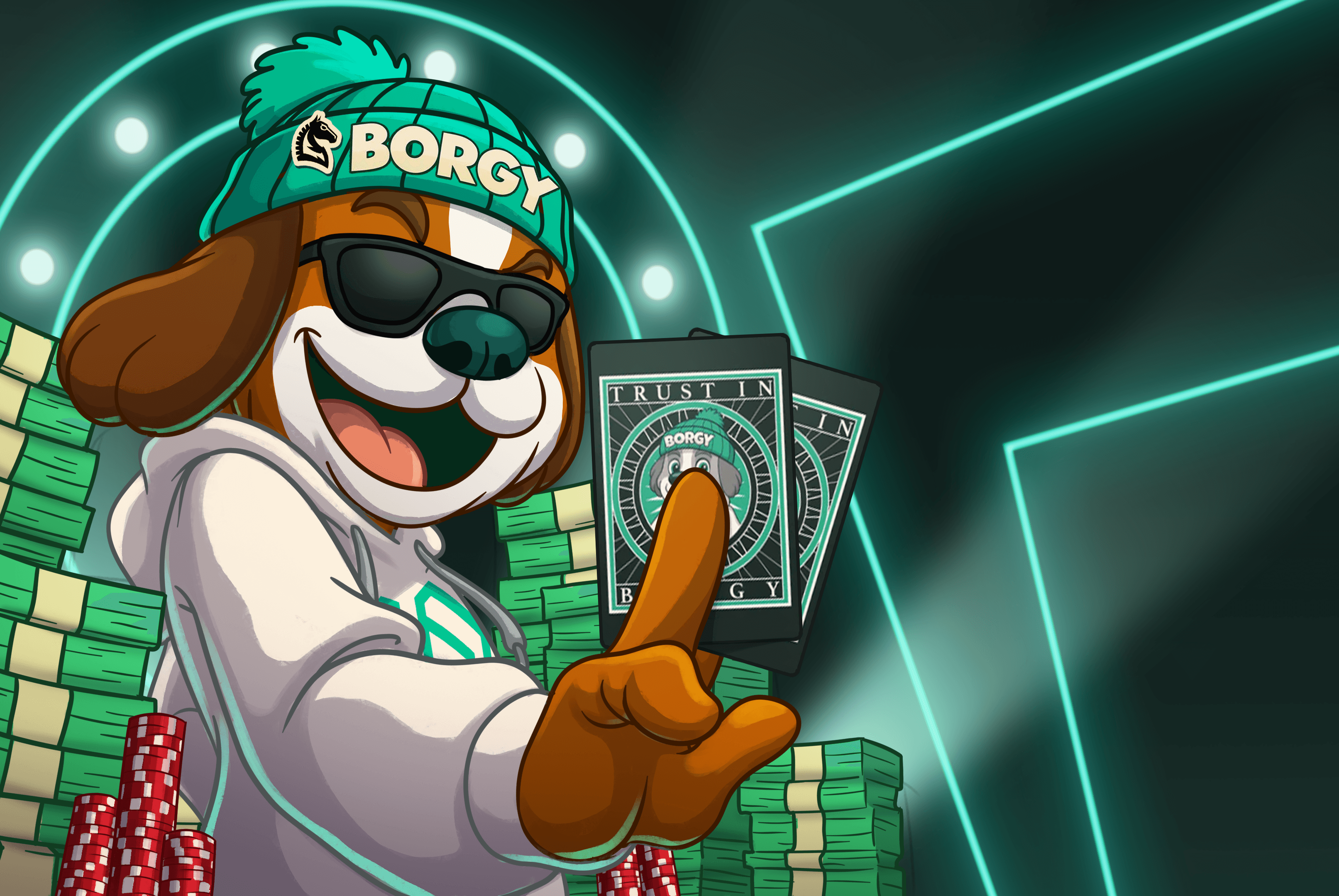 Borgy Trojan branded PNL card