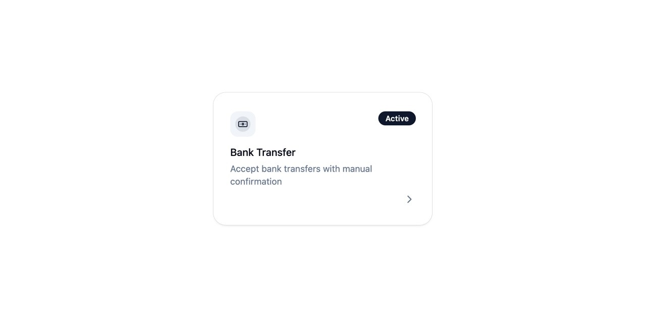 Manual Bank Transfer for Appointment Bookings