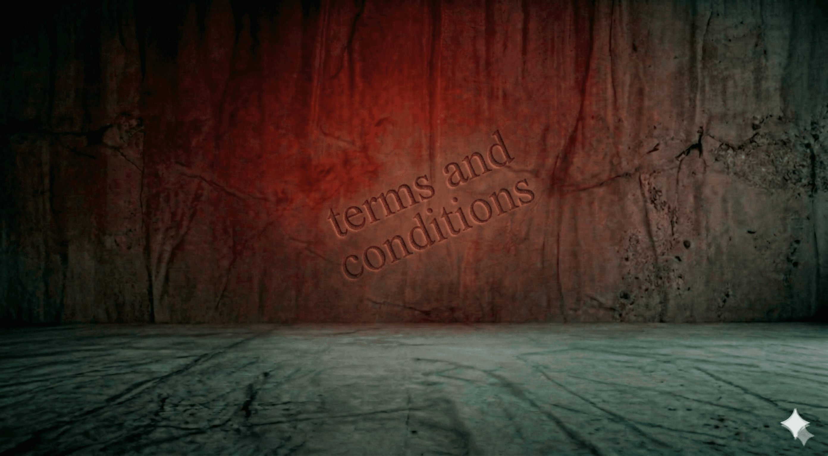 Privacy policy wording on concrete and red background