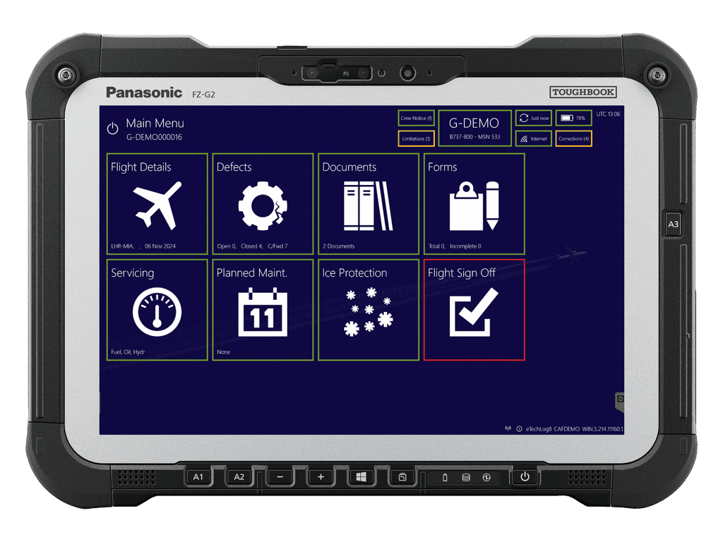 Panasonic FZG2 with eTechLog8