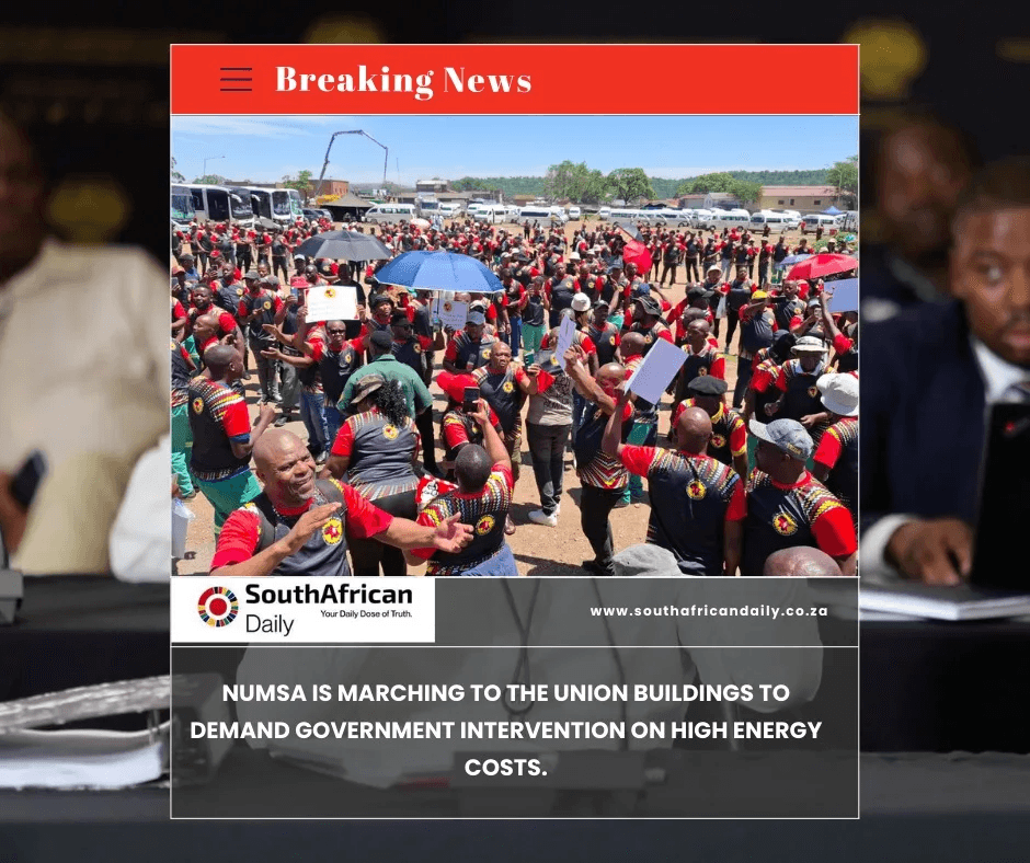 Photo:NUMSA marches to presidency over high energy costs – South African Daily