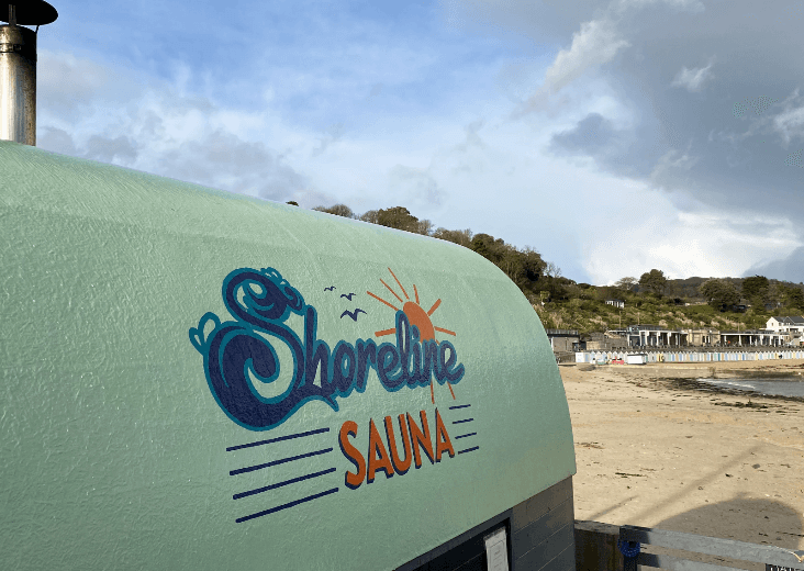 Shoreline Sauna logo design