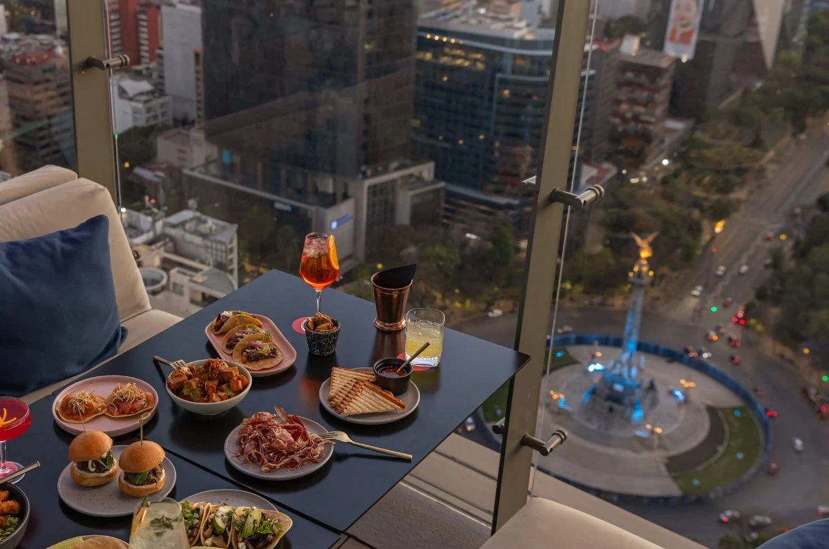 Mexico City rooftop view