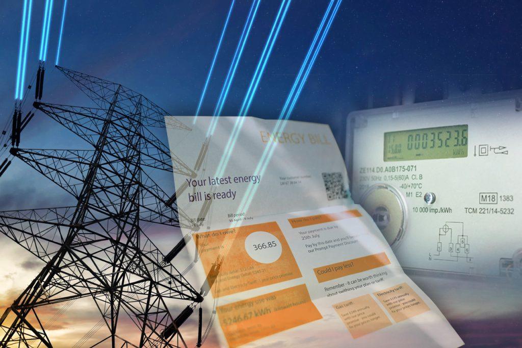 Modern smart electricity meter used for dynamic energy pricing in Greece