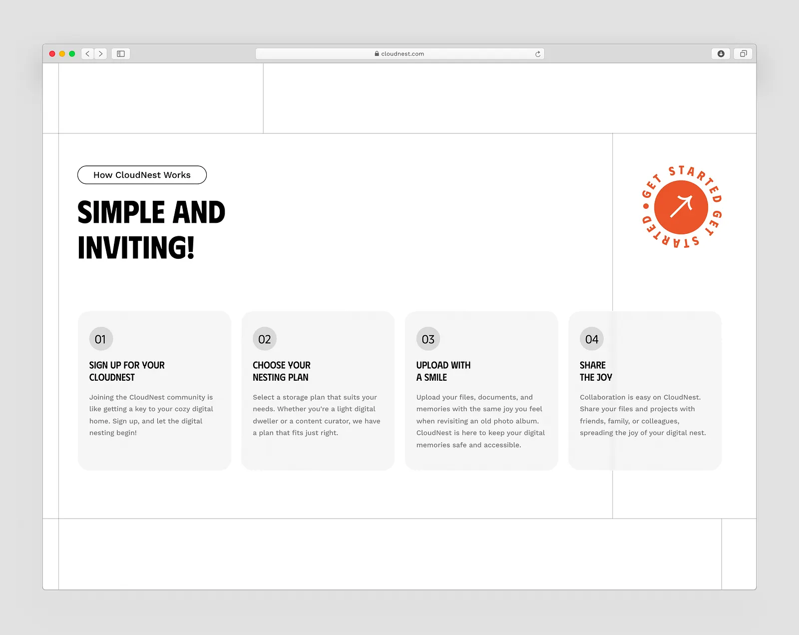 Image of CloudNest Website Design