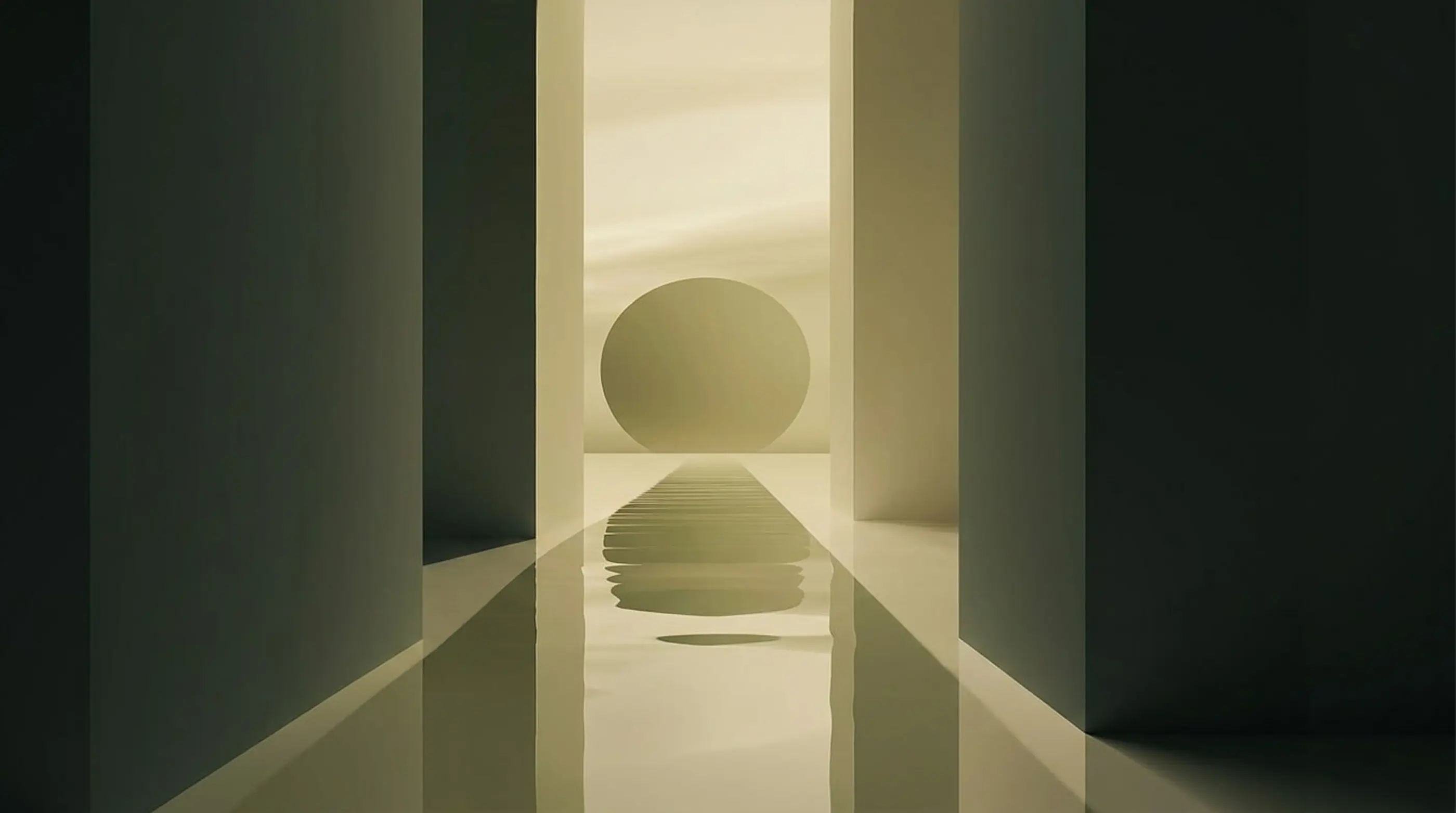Abtract illustration of a hall