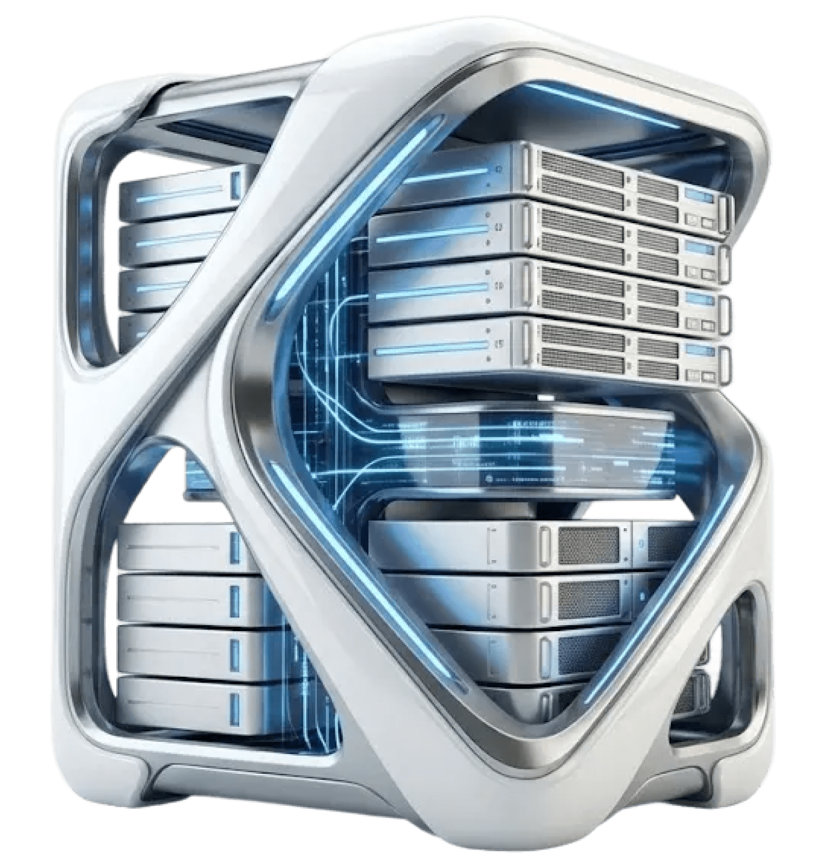 Futuristic server unit