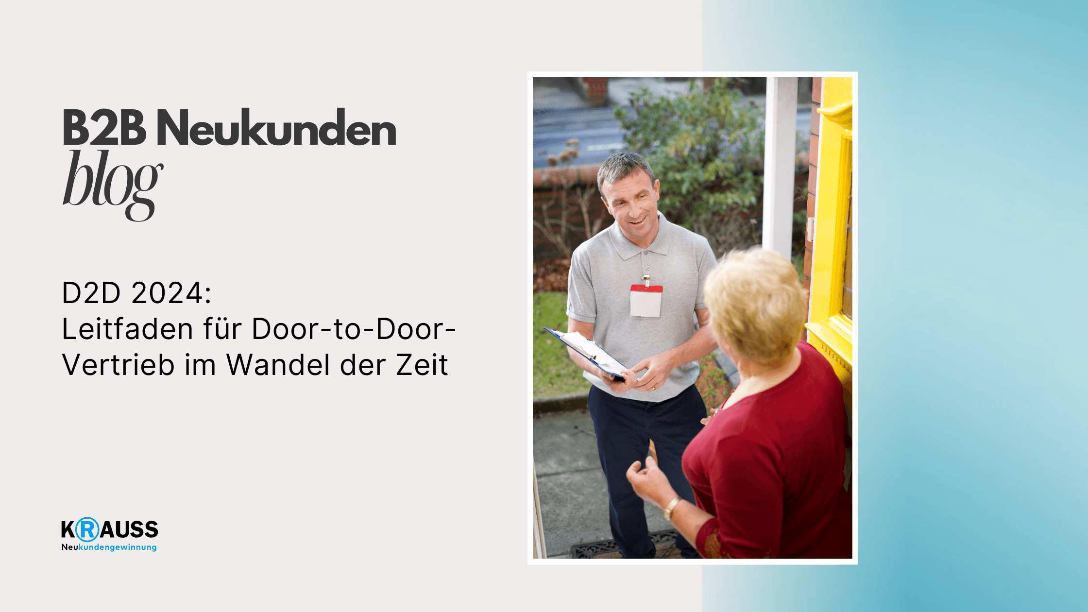 D2D 2024: Leitfaden für Door-to-Door-Vertrieb im Wandel der Zeit